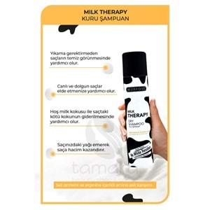 Morfose Milk Therapy Kuru Şampuan 200 ml - Besleyici, Hacim Veren, Temiz Görünüm Sağlayan Güçlü Saç