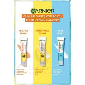 Garnier Saf Ve Temiz Bha Niasinamid Günlük Güneş Koruyucu Fluid Yüz Kremi Spf50 40ml