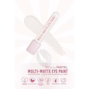 Show By Pastel Multi-Matte Eye Paint Waterproof Eyeshadow&Liner - Waterproof Mat Likit Far ve Eyeliner 80 Real One 4.2 ml