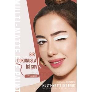 Show By Pastel Multi-Matte Eye Paint Waterproof Eyeshadow&Liner - Waterproof Mat Likit Far ve Eyeliner 82 Vibing 4.2 ml