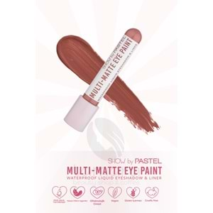 Show By Pastel Multi-Matte Eye Paint Waterproof Eyeshadow&Liner - Waterproof Mat Likit Far ve Eyeliner 83 Stylish 4.2 ml