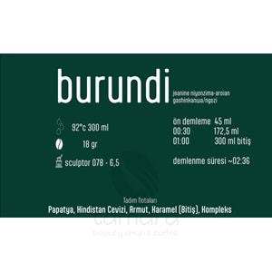 Pines Micro Roastery - Burundi Gashinkanwa Filtre Çekirdek Kahve