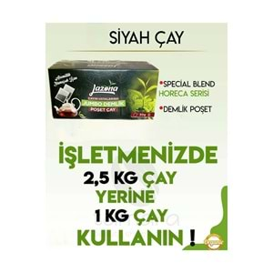 Lazona Jumbo Demlik Poşet Siyah Çay 30 gr. 50'li