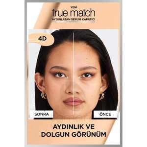 Loreal Paris True Match Aydınlatan Serum Kapatıcı - 4D Light Medium