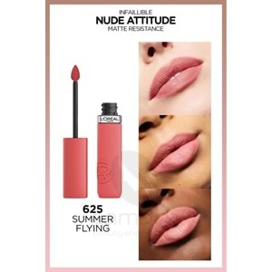 Loreal Paris Infaillible Matte Resistance Likit Mat Ruj - 625 Summer Flying