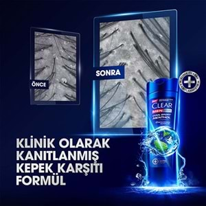 Clear Men Şampuan Cool Sport Menthol 350 ml