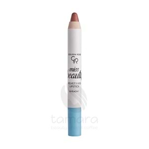 Golden Rose Miss Beauty Velvety Kiss Lipstick - 06 Peachy - Mat Kalem Ruj