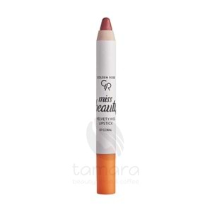 Golden Rose Miss Beauty Velvety Kiss Lipstick - 07 Coral - Mat Kalem Ruj