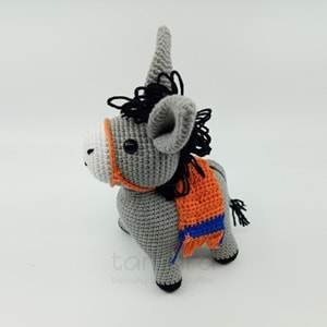 Artvin Amigurumi Organik Örgü Oyuncak Eşek