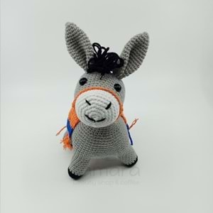 Artvin Amigurumi Organik Örgü Oyuncak Eşek