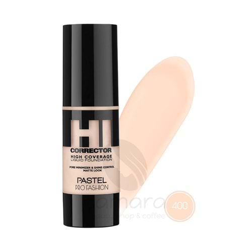 Pastel High Coverage Liquid Foundation - Likit Fondöten 400 30 ml