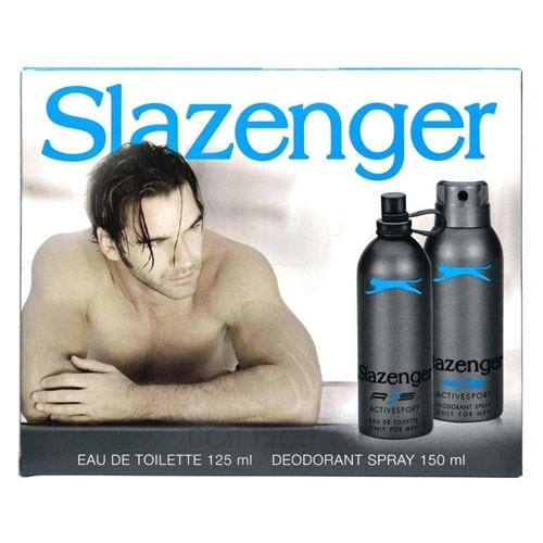 Slazenger Edt Erkek 125 ml Deo 150 ml Activesport Mavi