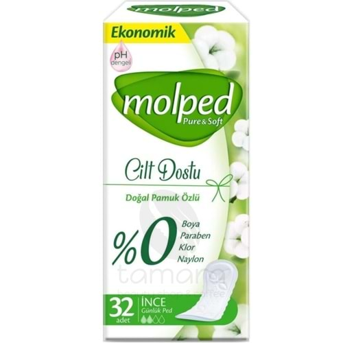 Molped Pure Soft Ince Günlük Ped 32'li