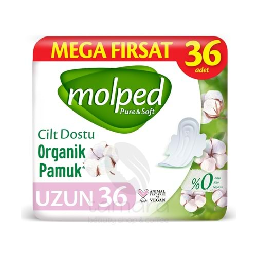 Molped Pure & Soft Hijyenik Ped Mega Uzun 36 Adet