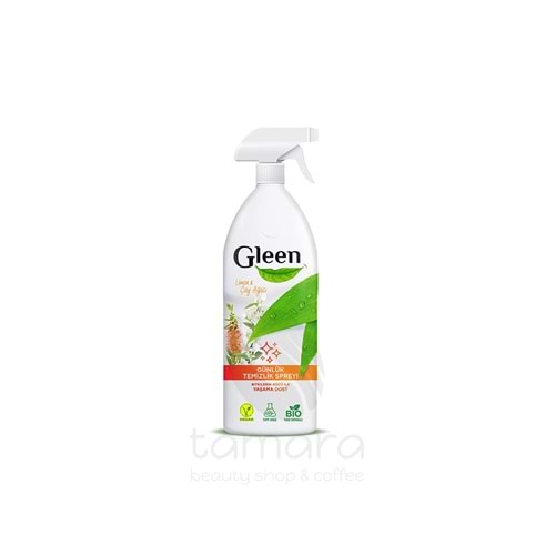 Gleen Organik Içerikli Vegan 1 Lt Limon-çay Ağacı Sprey Yüzey Temizleyici