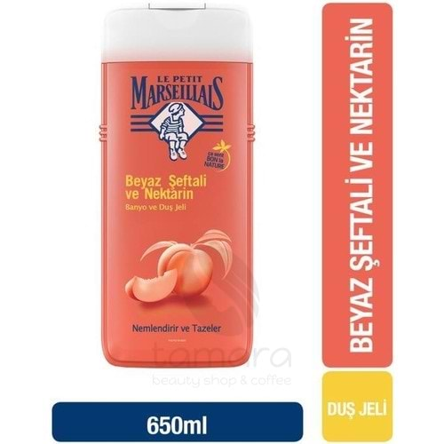 Le Petit Marseillais Beyaz Şeftali ve Nektarin Duş Jeli 650 ml