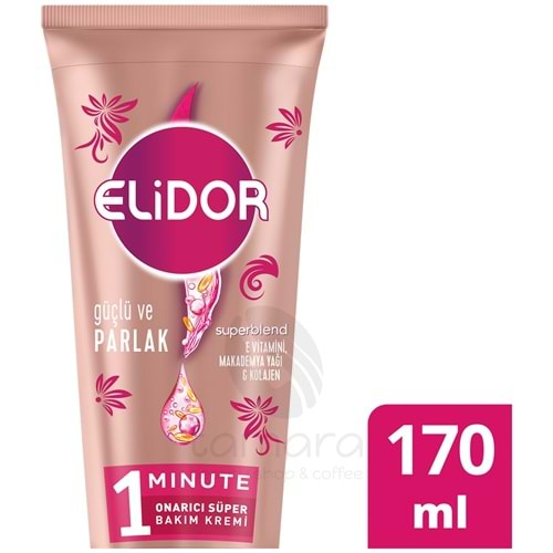 Elidor 1 Minute Onarıcı Süper Saç Bakım Kremi Güçlü ve Parlak 170 ml