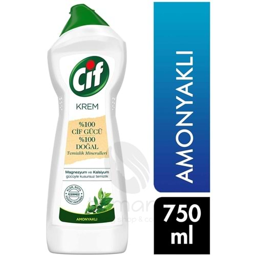 Cif Krem Temizleyici 750 Ml Güç Ve Işıltı Amonyaklı