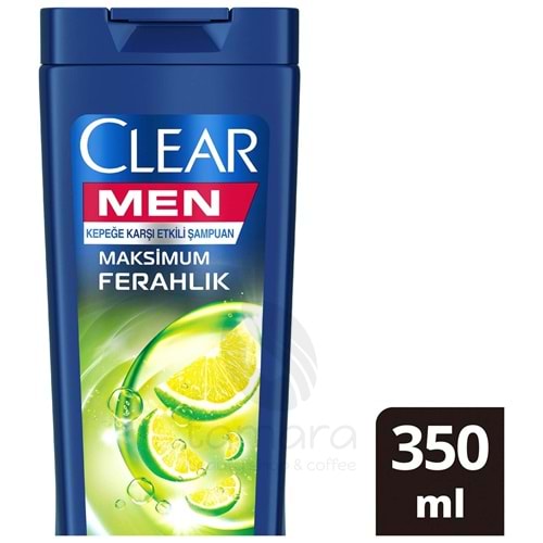 Clear Men Kepeğe Karşı Etkili Şampuan Maksimum Ferahlık Yağlı Saç Derisi İçin Limon Özlü 350 ml
