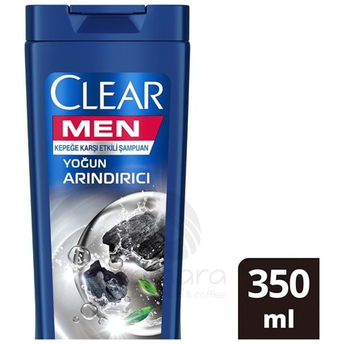 Clear Men Kepeğe Karşı Etkili Şampuan Yoğun Arındırıcı Kömür İle 350 ml