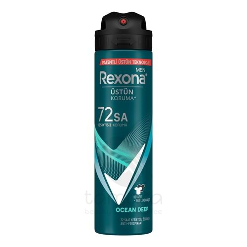 Rexona Men Erkek Sprey Deodorant Invisible Ocean Deep 150 ml