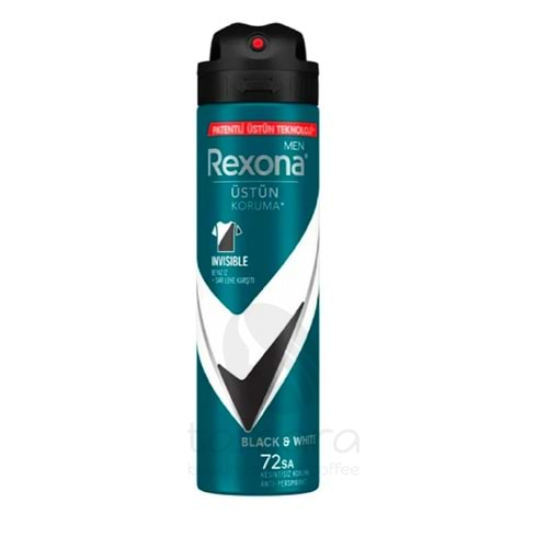 Rexona Deodorant 150 Ml Erkek Invisible Black White