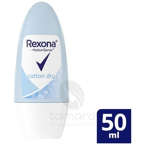 Rexona MotionSense Kadın Roll On Deodorant Cotton Dry Antiperspirant 50 ml