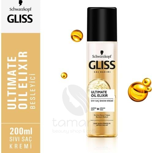 Gliss Ultimate Oil Elixir Sıvı Saç Bakım Kremi 200 ml.