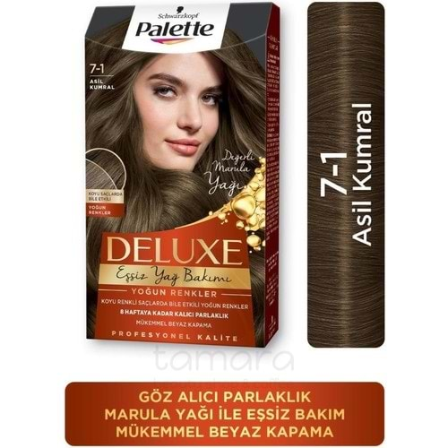 Palette Deluxe Yoğun Renkler 7-1 Asil Kumral Saç Boyası