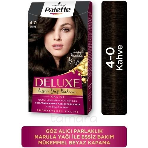 Palette Deluxe Yoğun Renkler 4-0 Kahve Kadın Saç Boyası