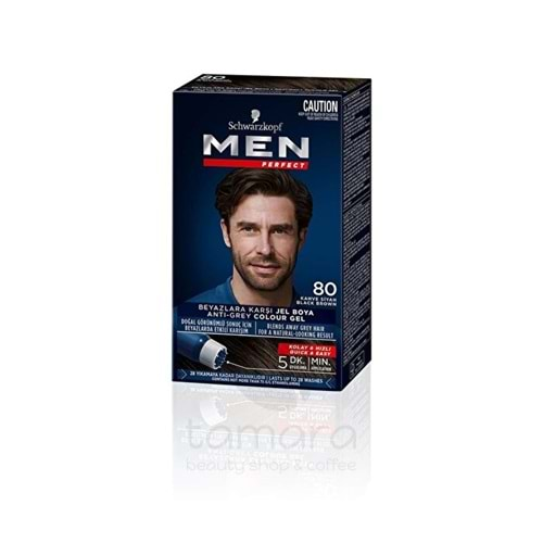 Men Perfect Saç Boyası Kahve Siyah 80 - 50 ml