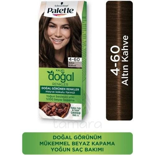 Palette Kalıcı Doğal Renkler 4-60 Açık Çikolata Kahve Saç Boyası