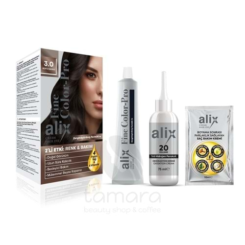 Alix Saç Boyası 3.0 Koyu Kahve 50 ml