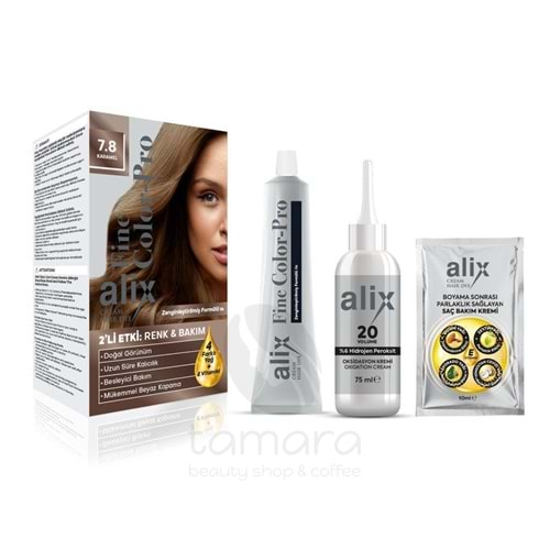 Alix Saç Boyası 7.8 Karamel 50 ml