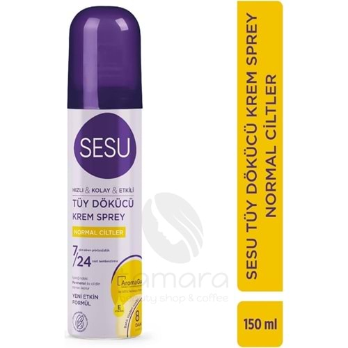 Sesu Normal Ciltler Için Tüy Dökücü Krem Sprey 150 ml