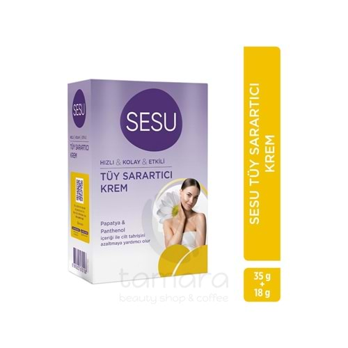 Sesu Tüy Sarartıcı Krem 35 + 18 gr