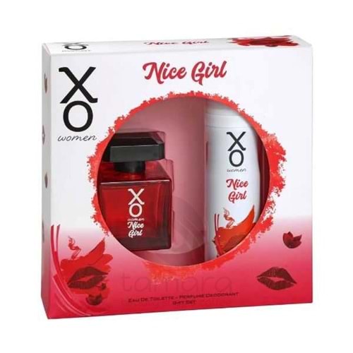 Xo Women Nice Girl Kadın Parfüm Edt 100 Ml + Deodorant 125 Ml Set