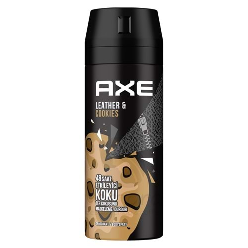 Axe Erkek Deodorant & Bodyspray Leather & Cookies 48 Saat Etkileyici Koku 150 ML