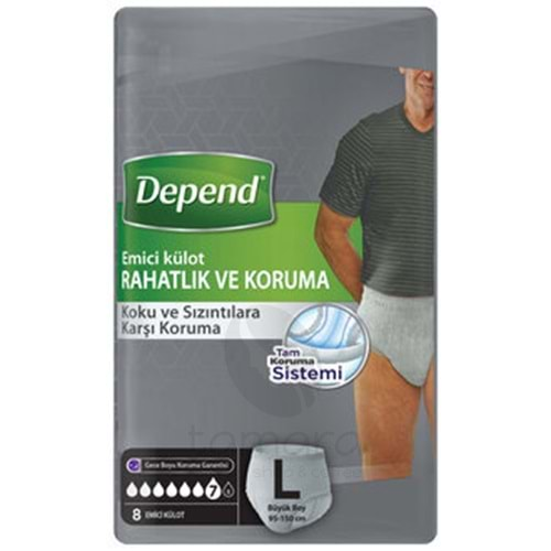 Depend Emici Külotbüyük Boy Erkek 8li