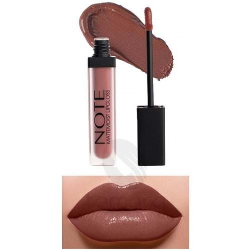 Note Mattemoist Lipgloss Yarı Mat Bitişli 412 Forever Nude