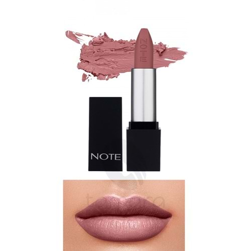 Note Mattever Lipstick Yarı Mat Saten Bitişli Ruj 08 Unconventional Rose - Koyu Nude