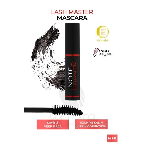 Note Lash Master Dolgunluk Etkili Maskara