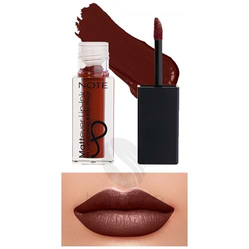 Note Mattever Lip-Ink Mat ve Kalıcı Likit Ruj 15 Urban Red - Bordo