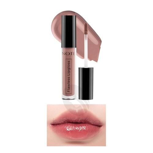 Note Flawless Lipgloss Nemlendirici Etkili Parlak Ruj 04 Smell Of Coffee - Nude