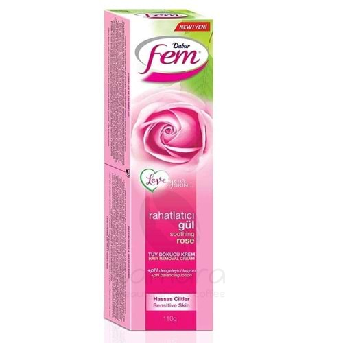 Fem Tüy Dökücü Krem Hassas Ciltler Gül 120ml