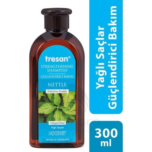 Tresan Isırgan Otu Dökülme Karşıtı ve Güçlendirici Bakım Şampuanı Yağlı Saçlar İçin 300 ml