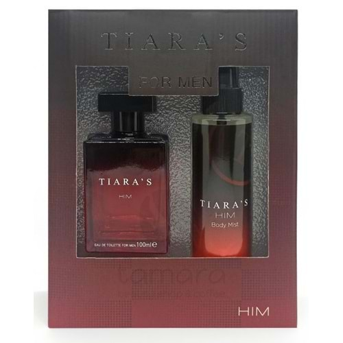 Tiaras Him Edt100ml+ Edc Body Mist 150ml Erkek Parfüm Set