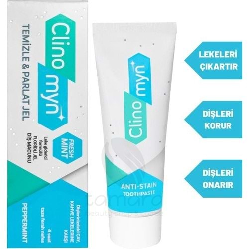 Clinomyn Jel Diş Macunu 75 Ml Sigara İçenler İçin