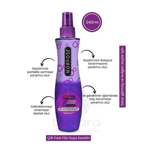 Morfose Çift Fazlı Fön Suyu Keratin 240 ml