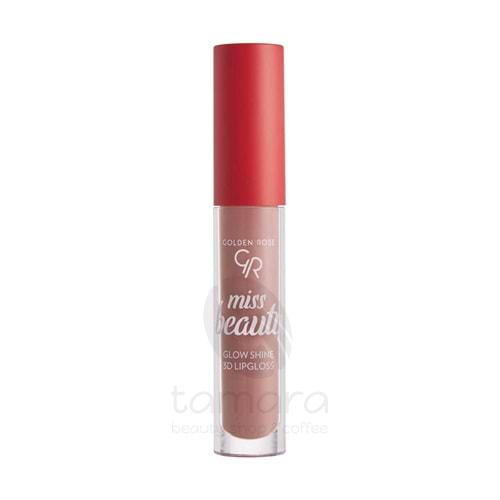 Golden Rose Miss Beauty Glow Shine 3D Lipgloss-01 Nude Chic-Yoğun Dudak Parlatıcısı